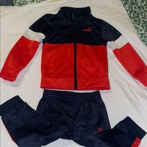 Puma Red and Black Tracksuit
